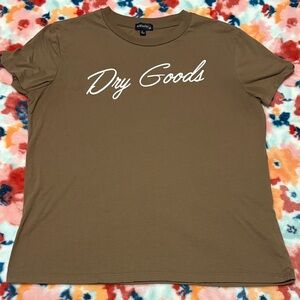 Dry Goods Brown Short Sleeve Tee